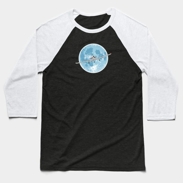 Piper Warrior Moon Baseball T-Shirt by Kassi Skye